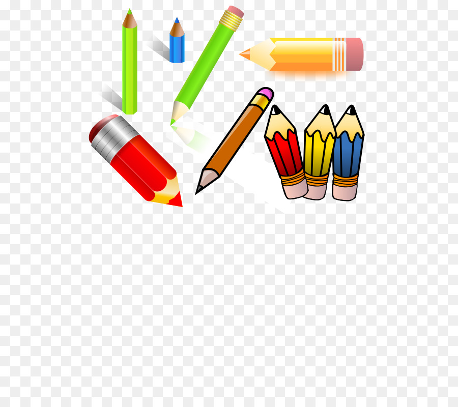 Colorato Disegno a matita Clip art - classificato vettoriale