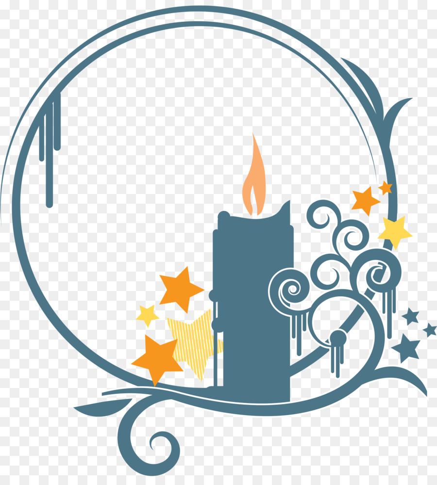 Ganesha Grafik-design Diwali - Kerzen