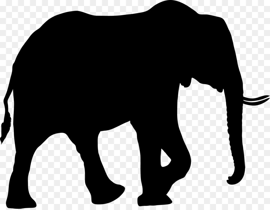 Afrikanische Elefanten Silhouette Tragen Clip-art - elephany