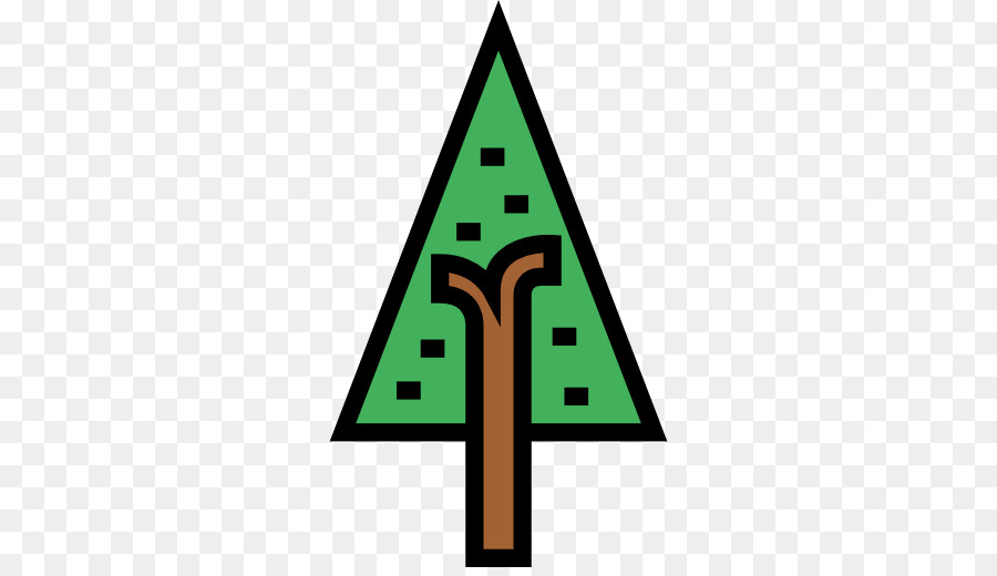 Simbolo Giardino Albero - pino vettoriale