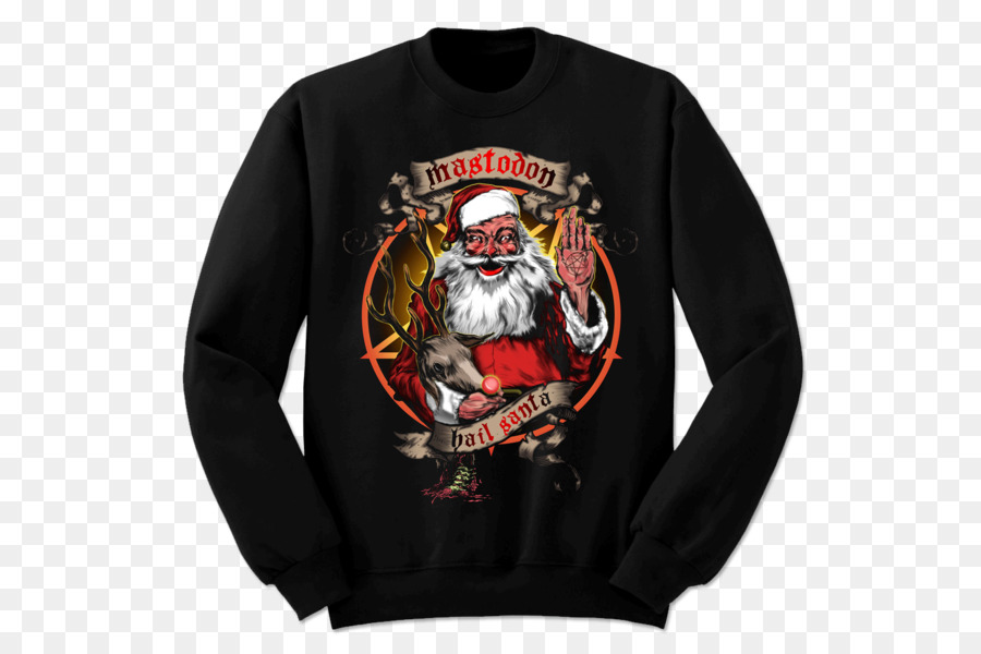 T-shirt Mastodon-Pullover Hail Santa - Hals bloodstain