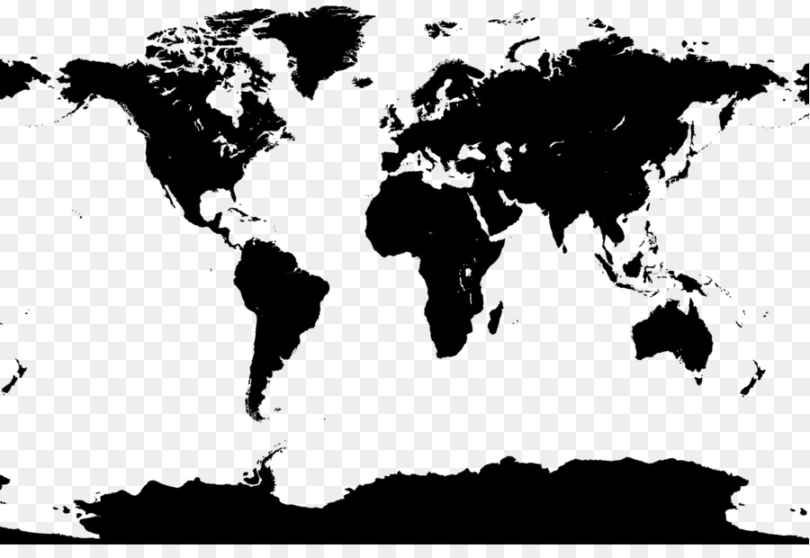 Mappa del mondo Mappa Vettoriale - mappa del mondo