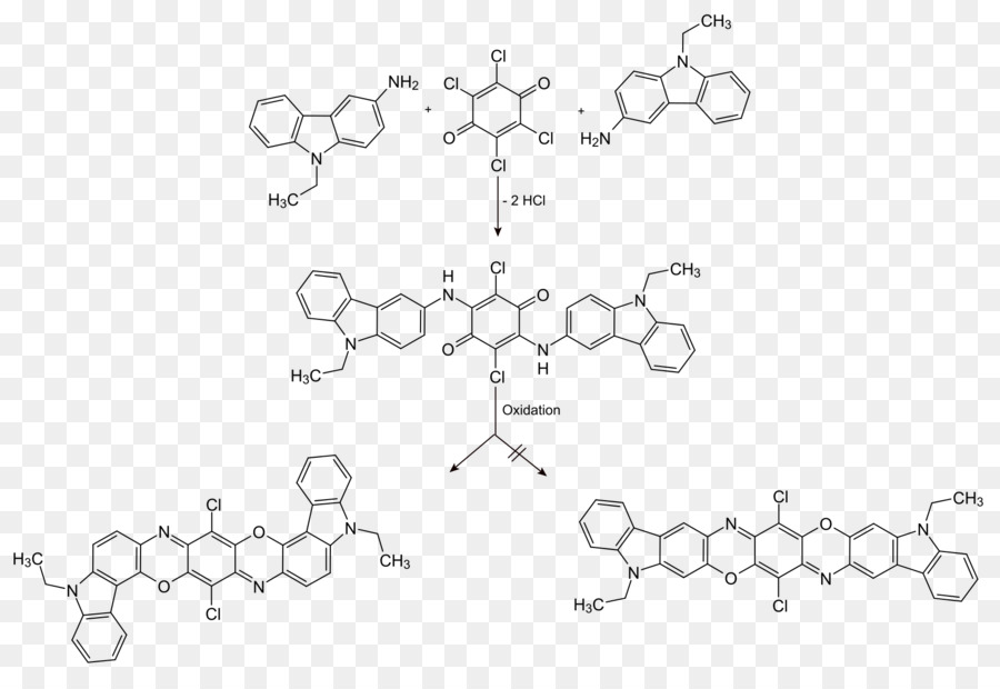 Dioxazinfarbmittel Pigment violet 23 Chemische Synthese Strukturformel - Pigmente