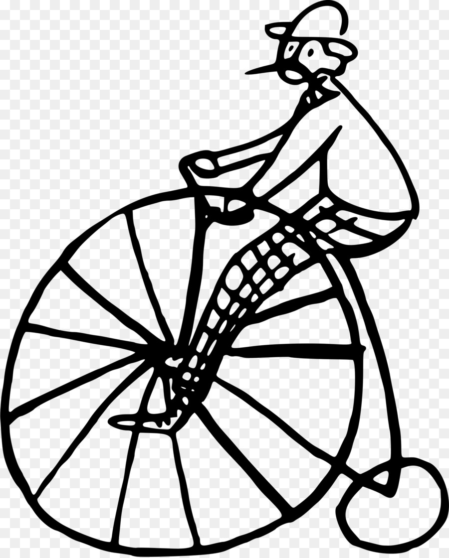 Ruote di bicicletta Penny-farthing Telai di Biciclette Clip art - Escursioni in bicicletta