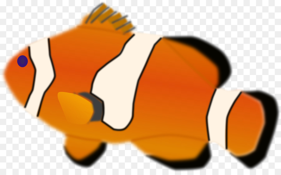 Chú cá hề cam Clip nghệ thuật - so