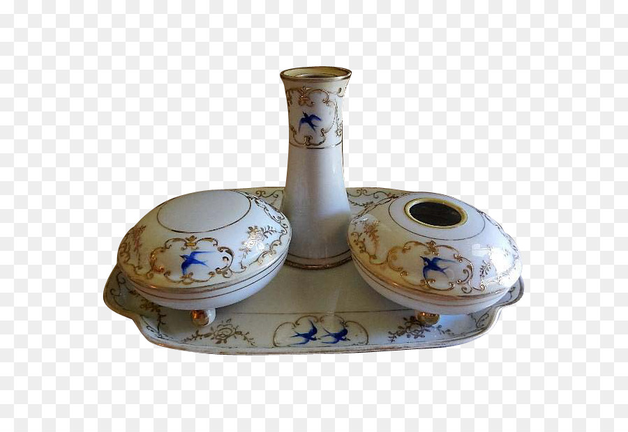 Keramik-Porzellan-Keramik-Vase Geschirr - Handbemalte Vögel