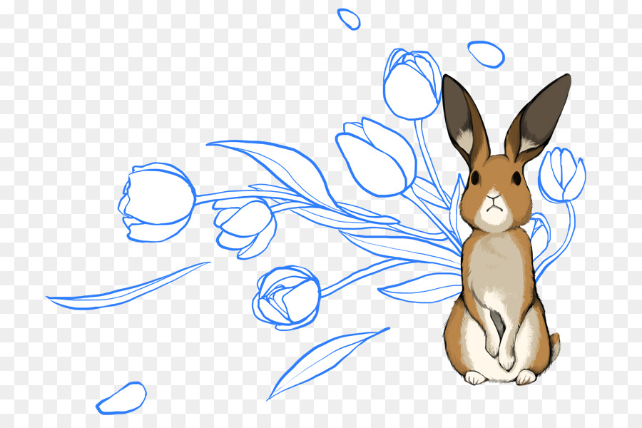 Heimische Kaninchen Zeichnung chinesische Hase Tier - Hase