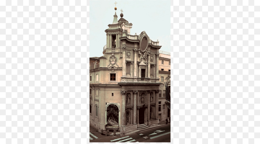 San Carlo alle Quattro Fontane, Kirche des Heiligen Andreas auf dem Quirinal barocke Architektur der Fassade von St. Peter ' s Basilica - Rom Kirche