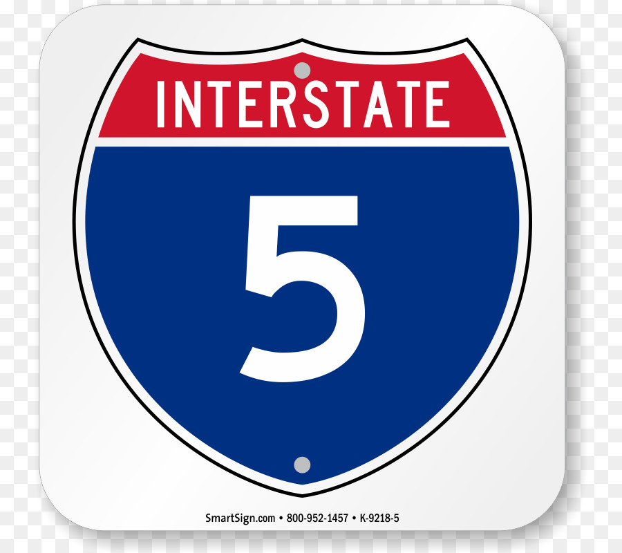 Die Interstate 5 in Kalifornien, Interstate 15, Interstate 10 US-Interstate highway system - Autobahn Straße