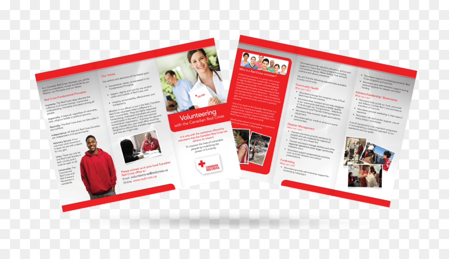 Brochure pubblicitaria, progettazione Grafica Flyer Croce Rossa Americana - Modello Di Brochure Rosso