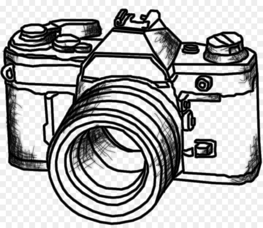 Fotografischer film-Fotografie-Zeichnung-Digitale SLR-Kamera - Zeichnung clipart