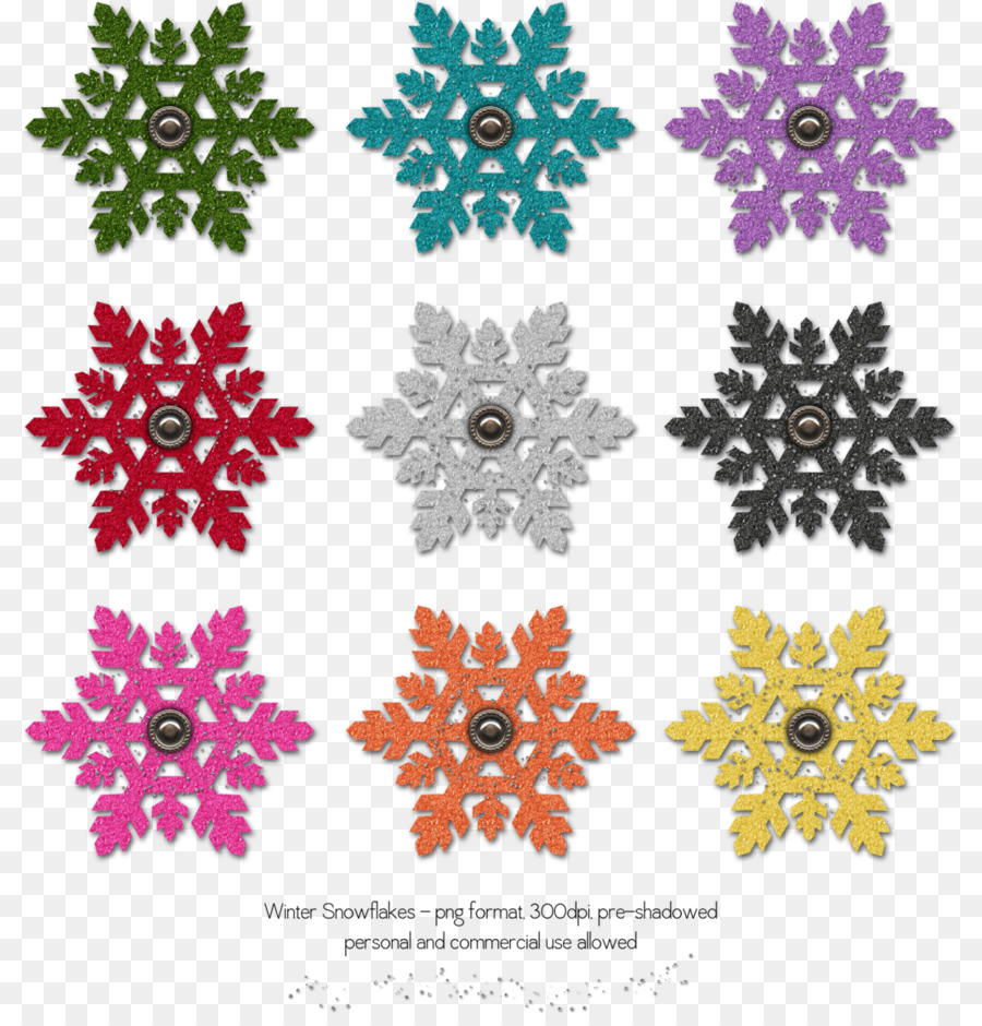 Schneeflocke-Aufkleber-Blumen-Weihnachten-Aufkleber - winter Elemente