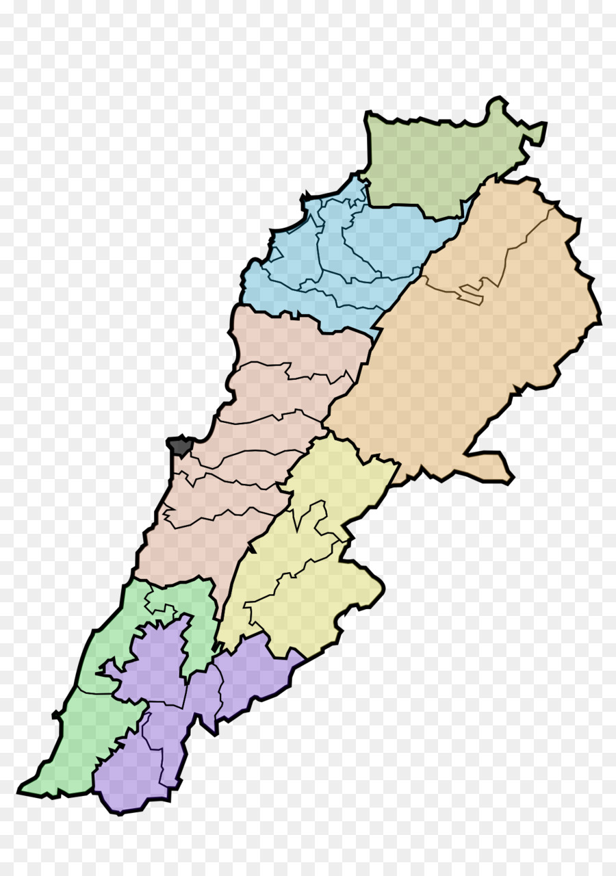 Mount Lebanon Governorate Sidon Nabatieh District Provinz Akkar-Distrikt Provinzen des Libanon - geteilt