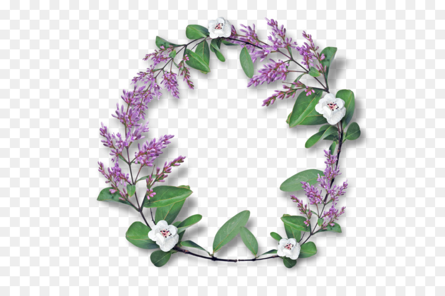 Purple Flower Wreath