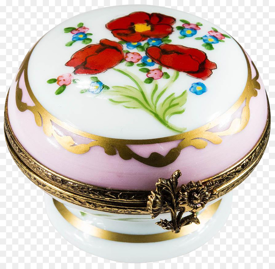Geschirr Torte-Royal icing Kuchen-Deko-Platte - hand gemalten Blumen box