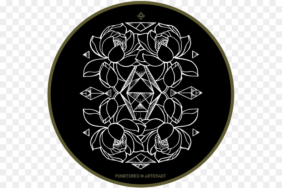 Kreis Design-M-Muster - Mandala Hochzeits Einladung Mit Diamant Herz