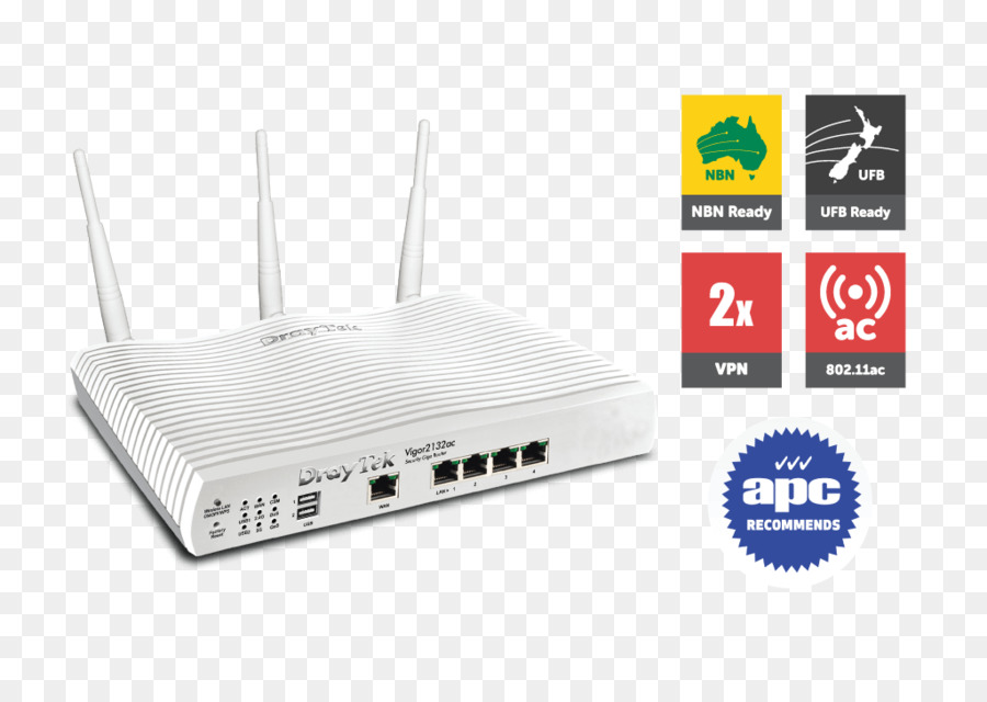 DrayTek Router G. 992.5 Virtuelles privates Netzwerk IEEE 802.11 ac - Elan