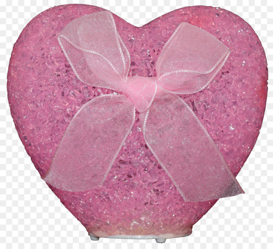 Petalo Di Rosa Magenta M Cuore - incandescente a forma di cuore