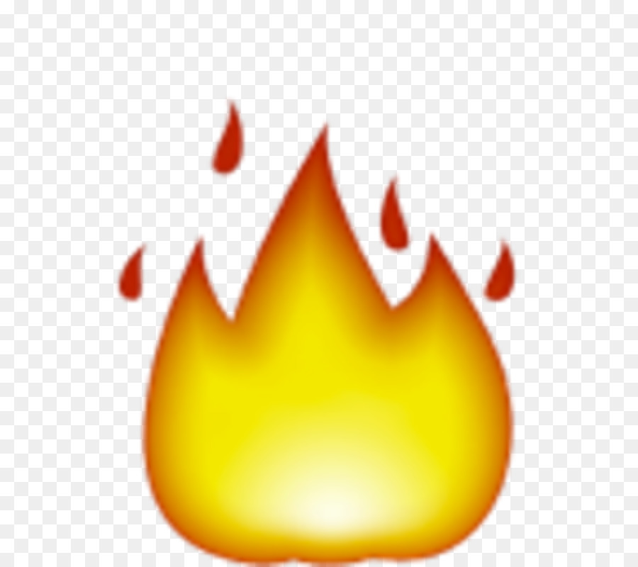 Emoji Snapchat-Aufkleber-Wort des Jahres Feuer - gelbe Flamme