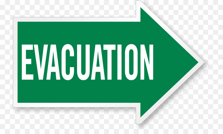 Die Evakuierung im Notfall Alarm Gerät Hurrikan-Evakuierung Sicherheit - Grünes Feuer