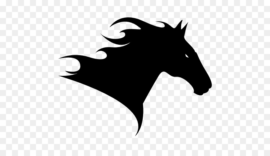 Cavallo Silhouette Nero Clip art - testa di cavallo