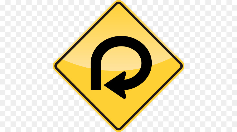 Cartello di avvertimento curva Inversa segno di Traffico Manuale Uniforme Dispositivi di Controllo d - vettoriale in anello
