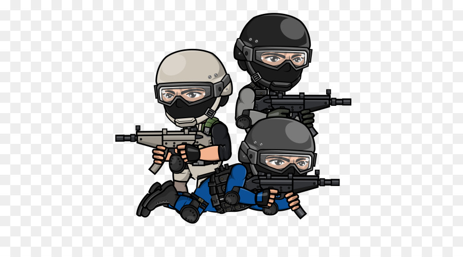 SWAT Tom Clancys Regenbogen Sechs Belagerung Animation Zeichnung Gun - Karikatur von hand bemalt