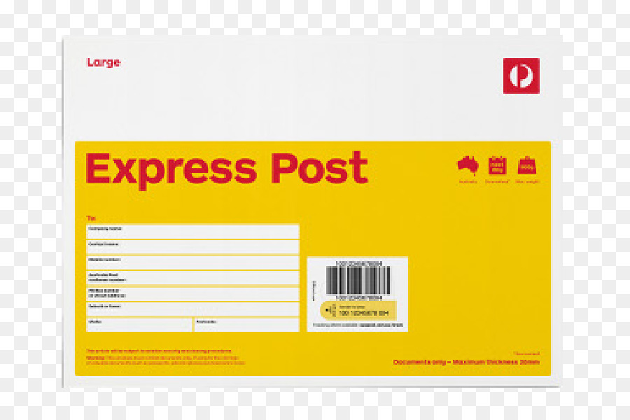 Express mail, Australia Post Briefmarken Einschreiben - großes Paket