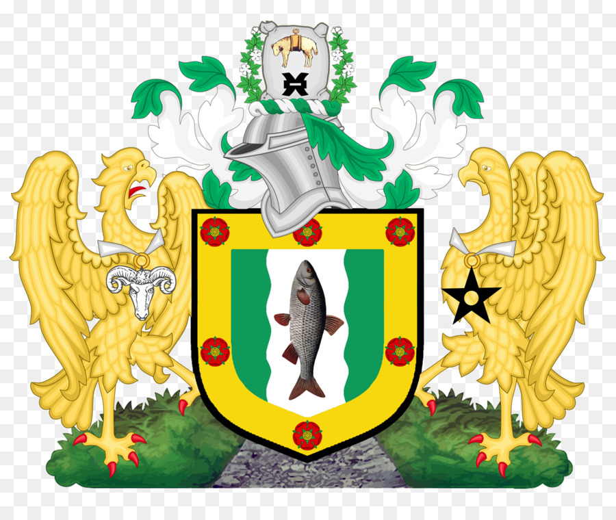 Stadt Wakefield Metropolitan Borough of Rochdale Wappen von Wakefield - blass