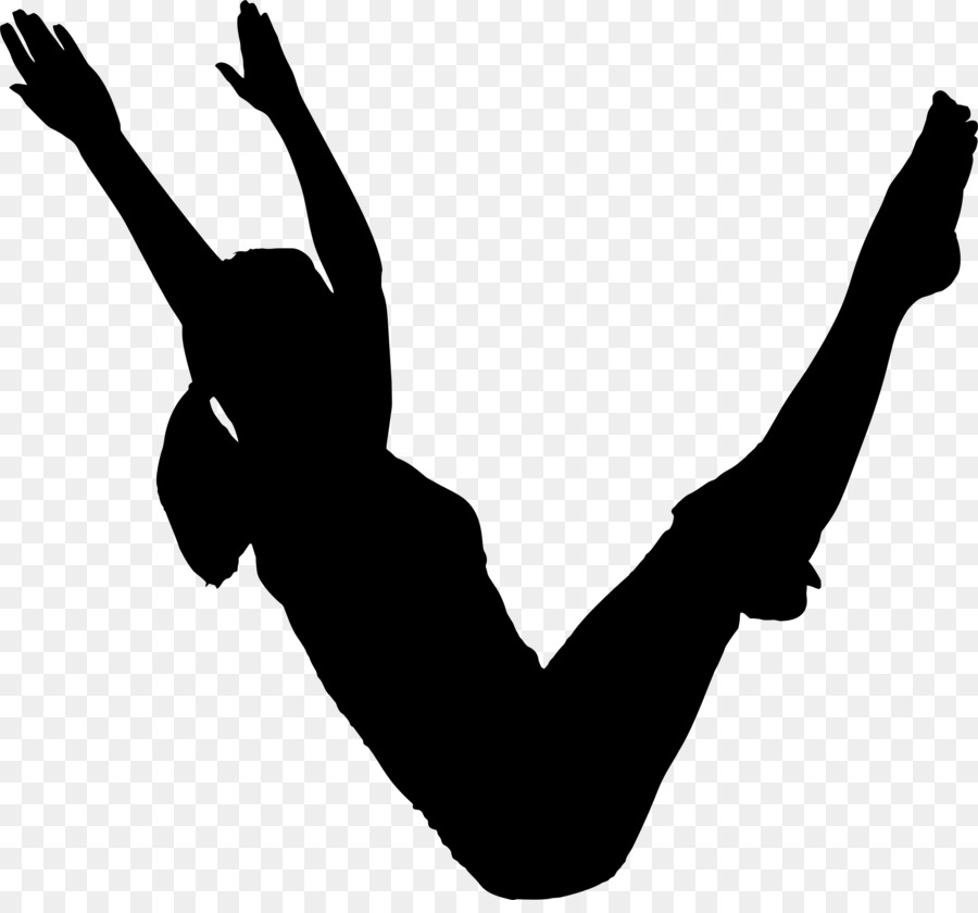 Yoga Pilates Esercizio Silhouette - allungamento