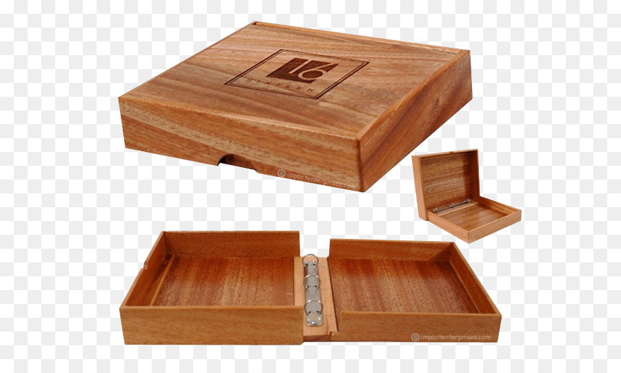 Scatola di legno di Legno macchia raccoglitore ad anelli - Scatola di legno