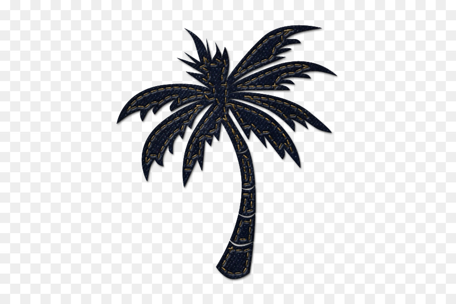 Schablone Arecaceae Sabal Palm-Baum-Zeichnung - verlässt palm