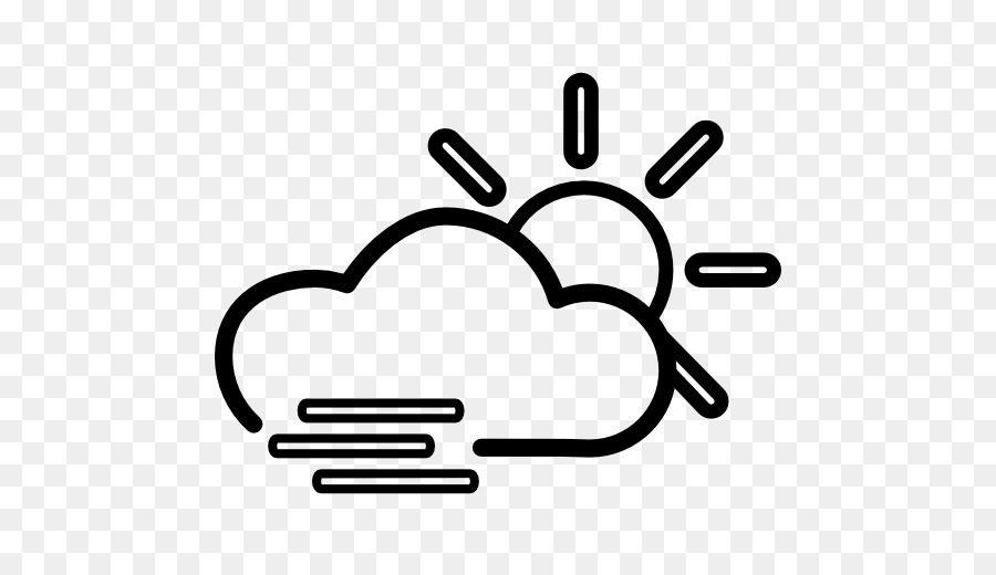 La previsione meteo Vento Cloud Clip art - foggy vettoriale