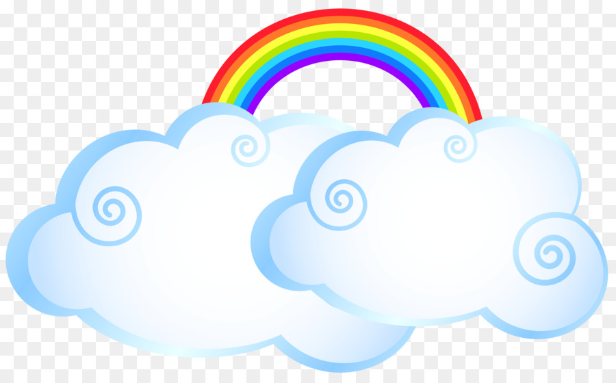 Regenbogen Cartoon Clip art - cloud Regenbogen