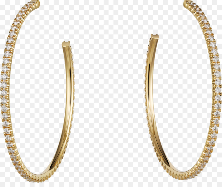 Ohrringe Cartier Farbigen gold Schmuck - Reifen Vektor