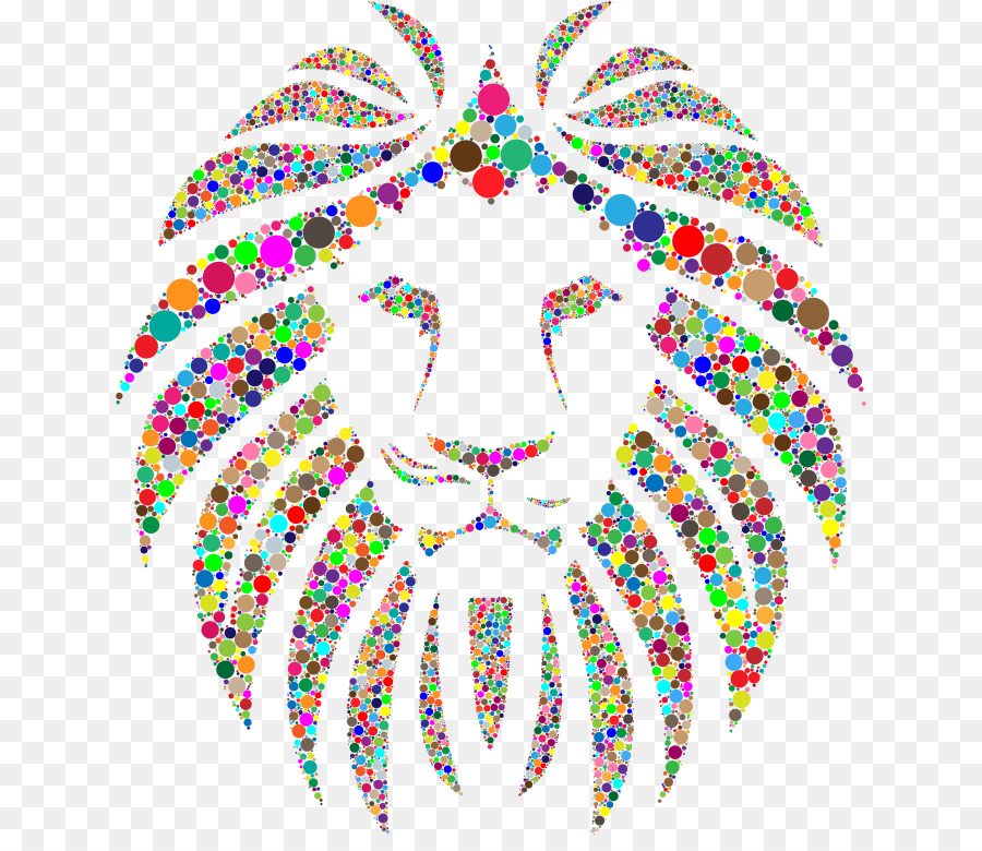 Lionhead coniglio il Ruggito Clip art - colorato sfondo