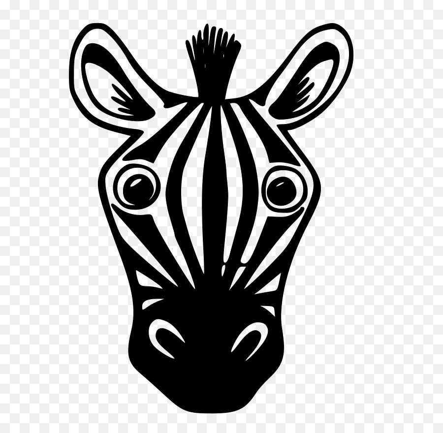 zebra face clip art