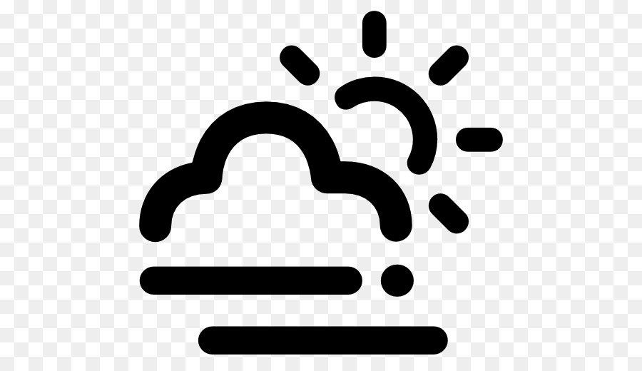 Previsioni del tempo la direzione del Vento Icone del Computer Cloud - nebbia fitta