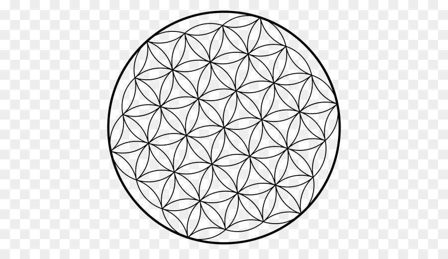 Geometria sacra cerchi Sovrapposti griglia Fiore - la geometria frattale