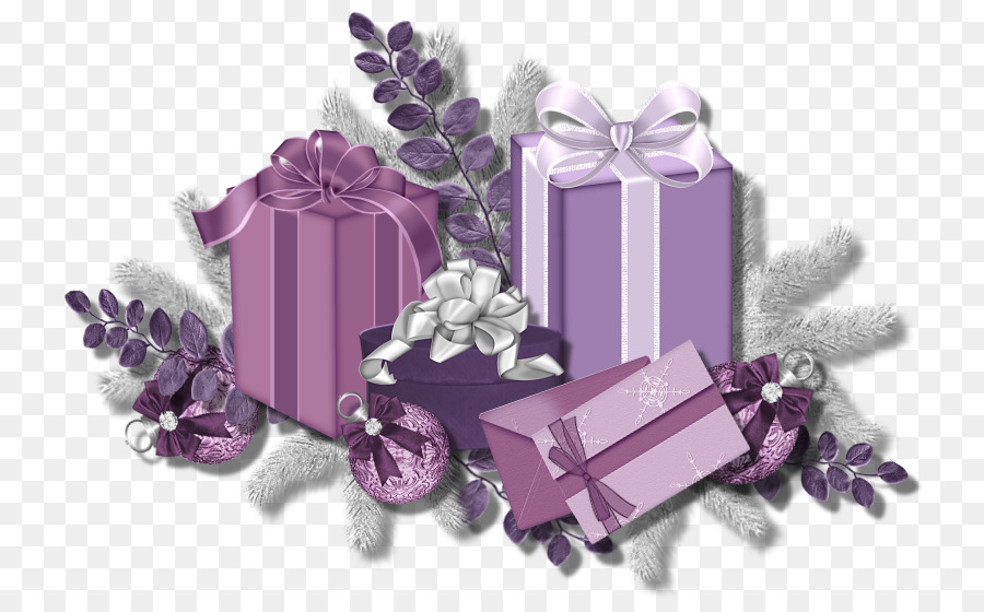 Regalo di Natale Viola Clip art - rosa e viola