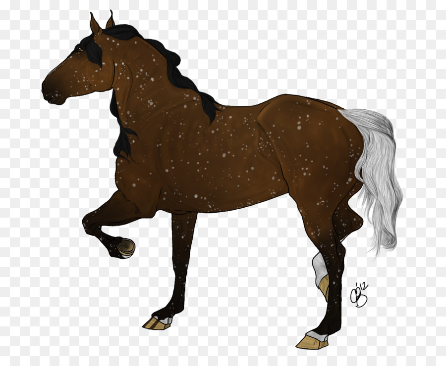 Fohlen-Mustang-Hengst Pony Stute - Schattierung Schneeflocke