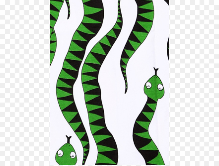 T-shirt Leggings Pantaloni Maglia Manica - serpente verde
