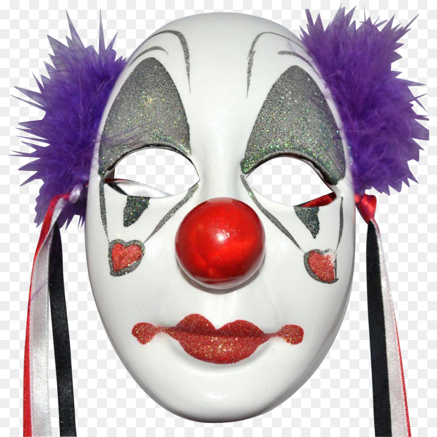 Maschera da Clown Joker ballo in maschera Viso - shopping carnevale