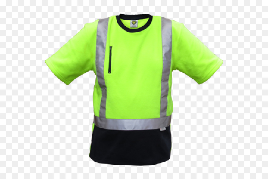 T-shirt Ärmel Sportbekleidung Oberbekleidung Grün - gelb Vorsicht Klebeband