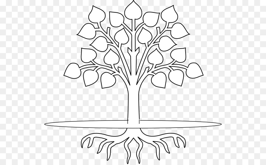 Baum-Stamm-Zweig-Zeichnung Clip art - Wurzeln clipart