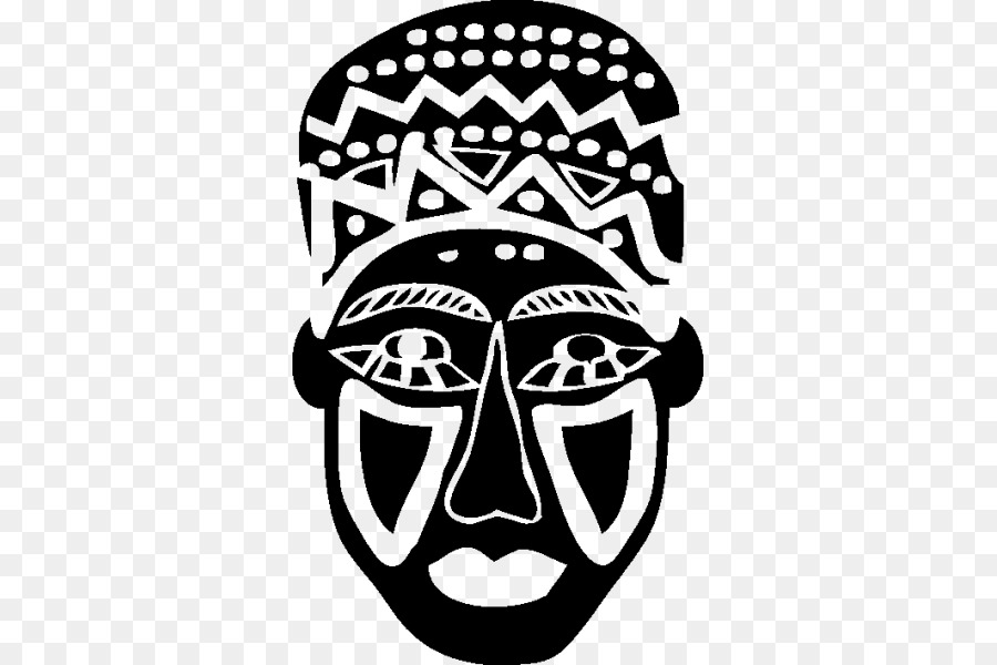 Africa Maschera Disegno Masque Mukudji Carta - africano, vettoriali