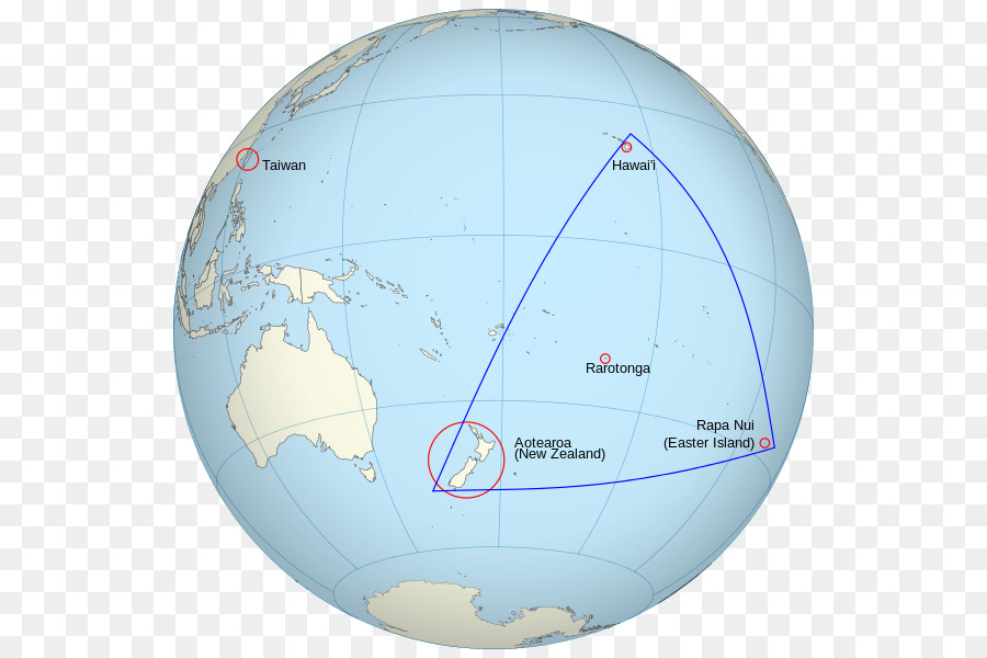 Polynesischen Dreiecks Hawaii, Aotearoa Satawal Polynesier - kreative Karte