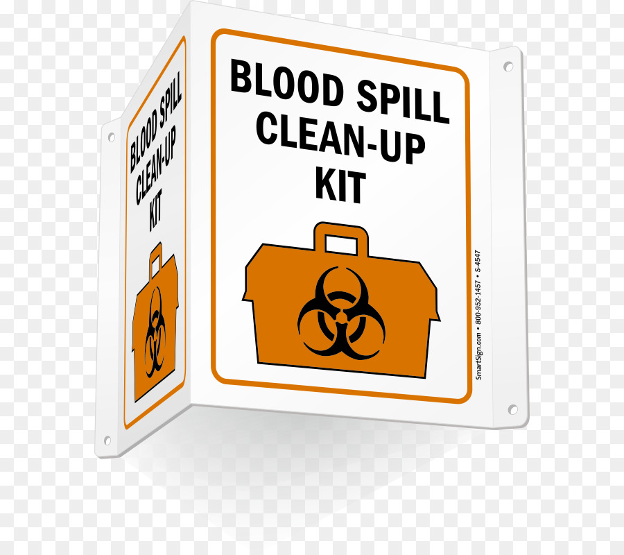 Biologische Gefahren-Zeichen Blut - Plakat Material