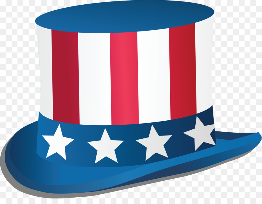 Zio Sam, il Giorno dell'Indipendenza, Top hat, Stati Uniti, Clip art - increspatura