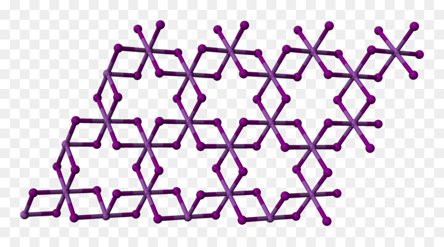 Il bismuto(III) ioduro di struttura di Cristallo di Vanadio(III) cloruro di - strato